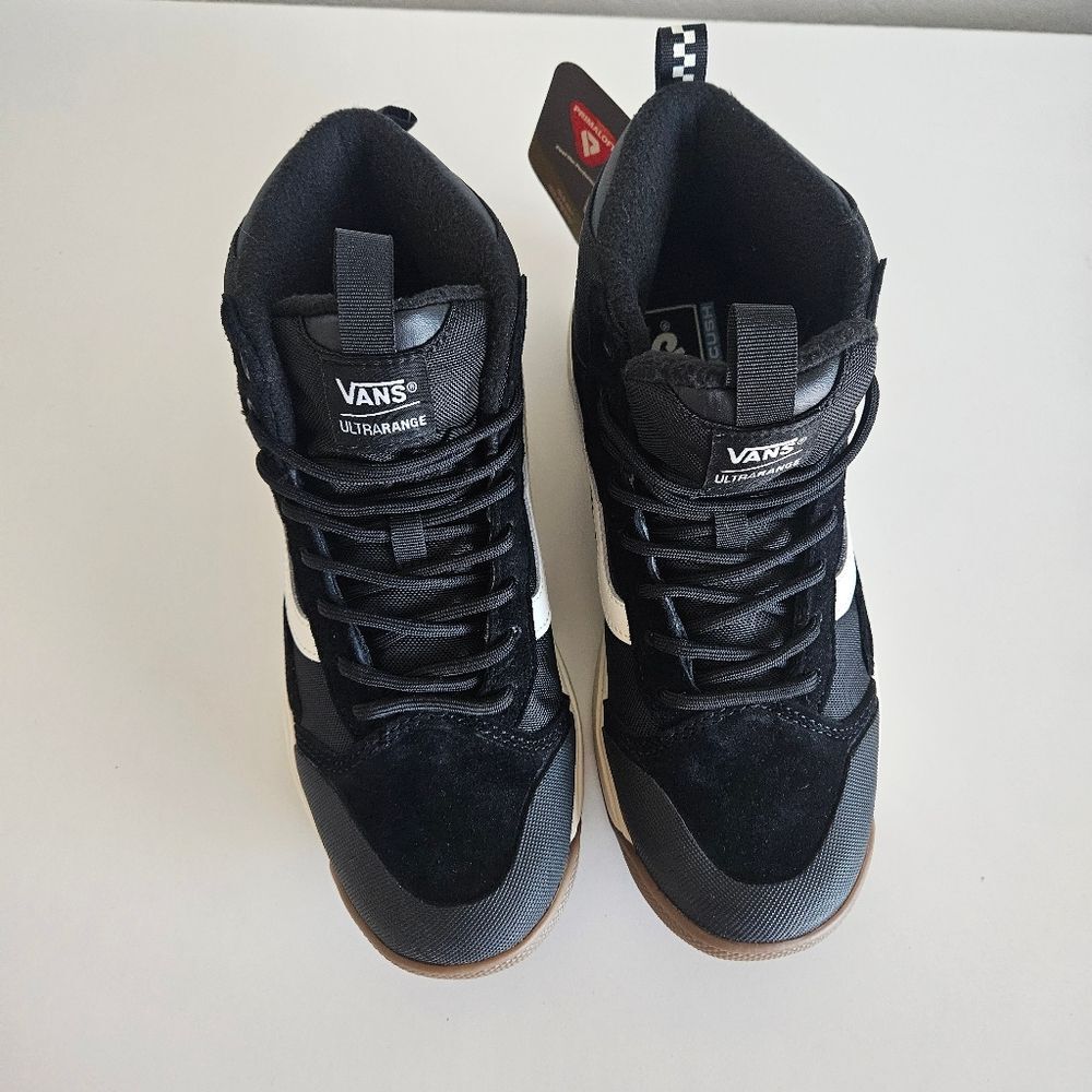 NWT Vans | MTE Ultrarange EXO HI MTE-1 Hiking Sneakers Black/Marshmallow Women 9 - Picture 7 of 12